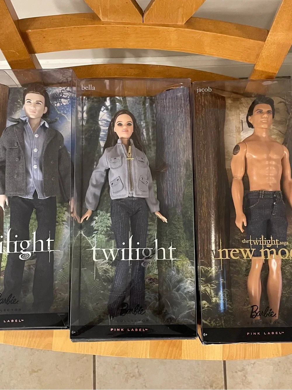 Barbie Bella, Edward, and Jacob Doll from Twilight
